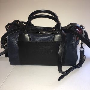 Coach Rare Box Bag - deep navy/black